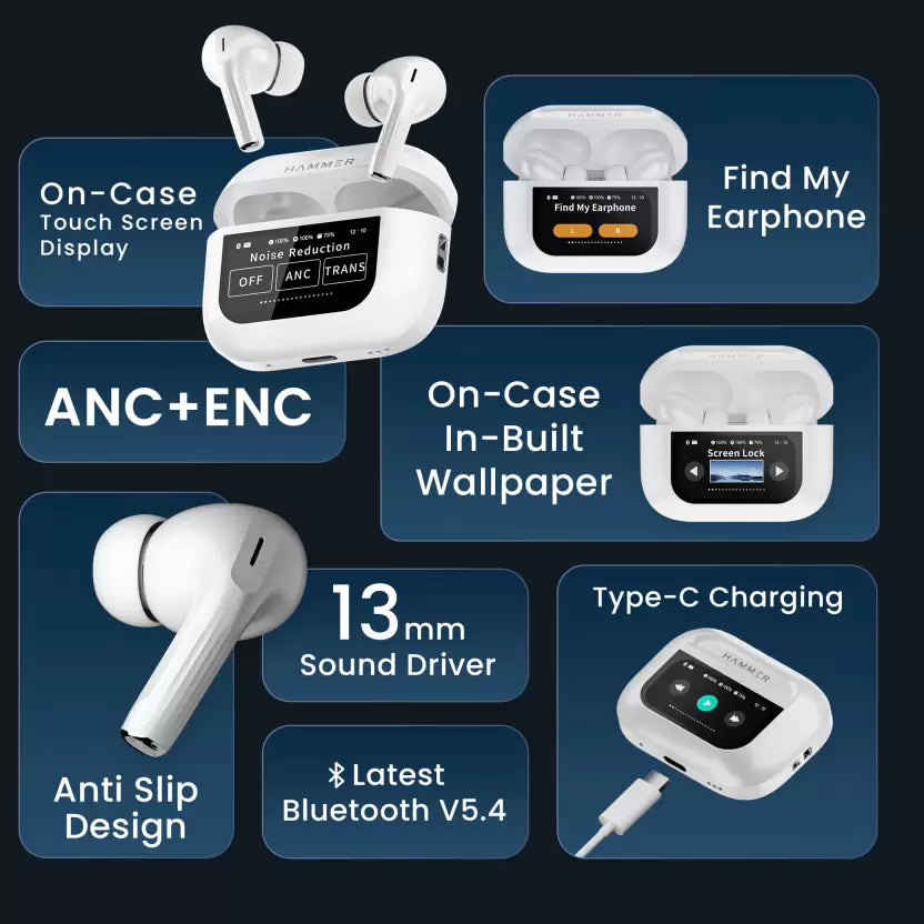 Shoppverse VisionPods™ – Smart Display Wireless Earbuds