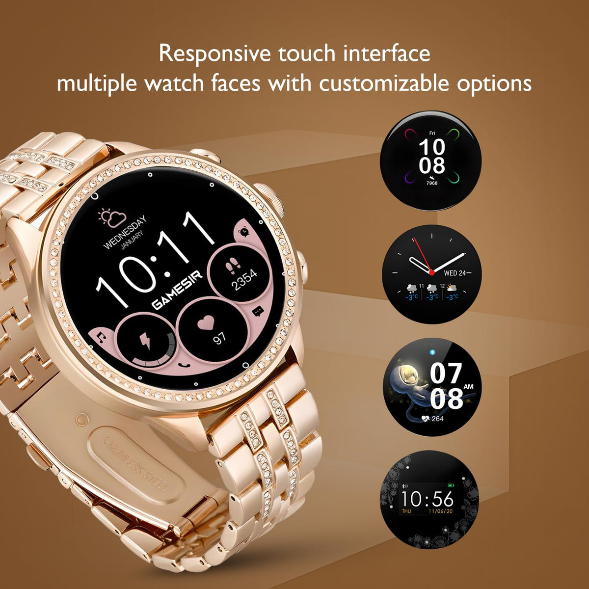 Shopverse Luxury Rose Gold Smartwatch