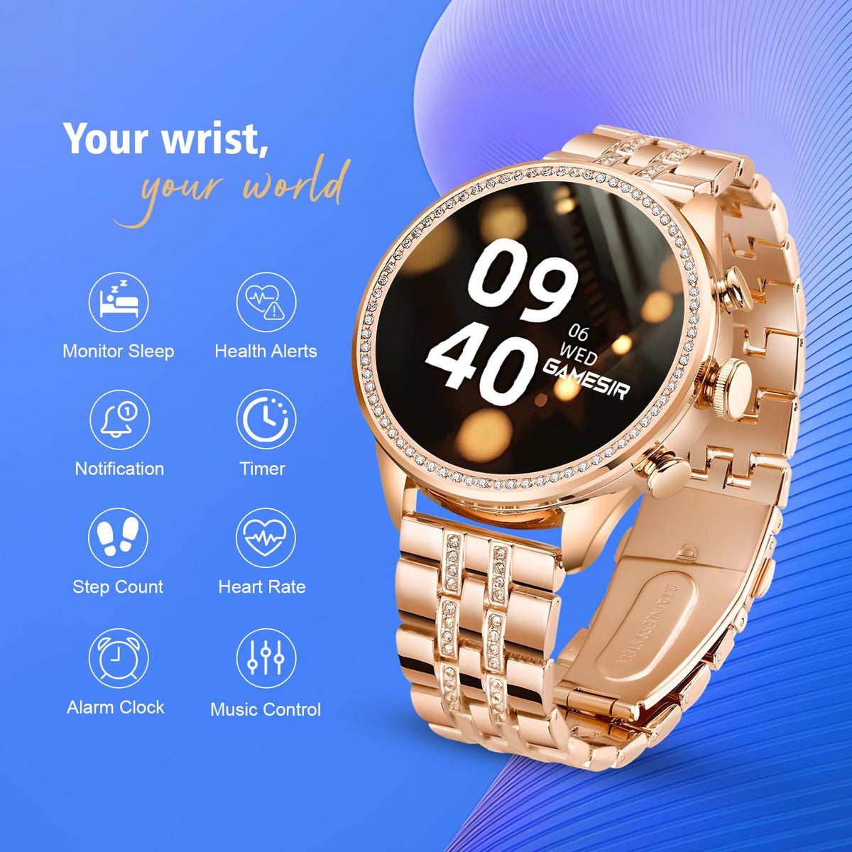 Shopverse Luxury Rose Gold Smartwatch
