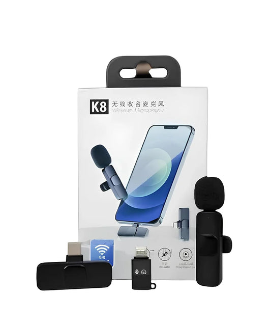 Shopverse K8 Pro™ Wireless Lavalier Microphone