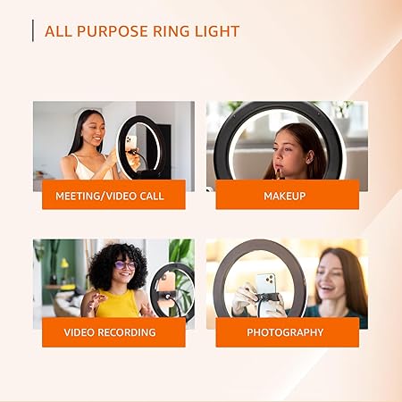 ShopVerse GlowRing™ RGB LED Ring Light with Mini Tripod