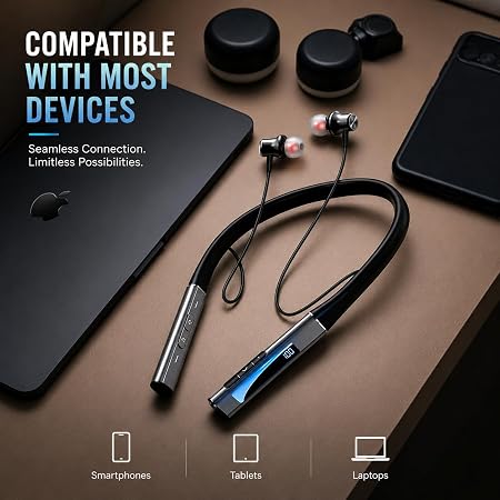 ShopVerse FlexBeat™ Wireless Neckband Earphones