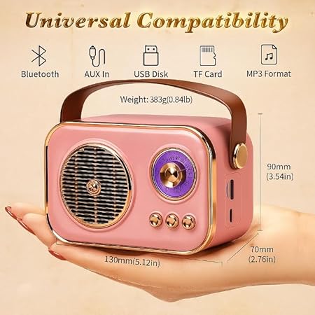 Shopverse RetroTune™ Vintage Bluetooth Speaker