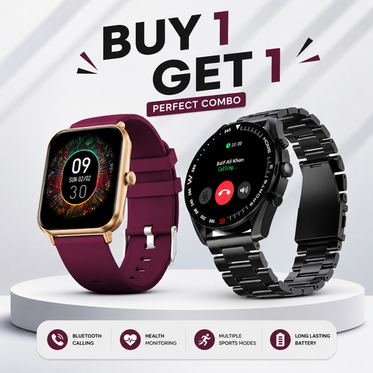 Shopverse Luxe™ Smartwatch + Pulse X™ Smartwatch Combo Offer Bundle