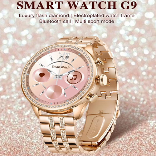 Shopverse Elegant Rose Gold Women’s Smartwatch