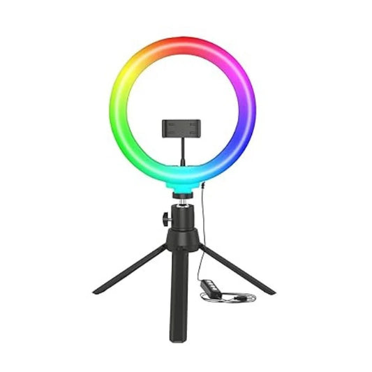 ShopVerse GlowRing™ RGB LED Ring Light with Mini Tripod