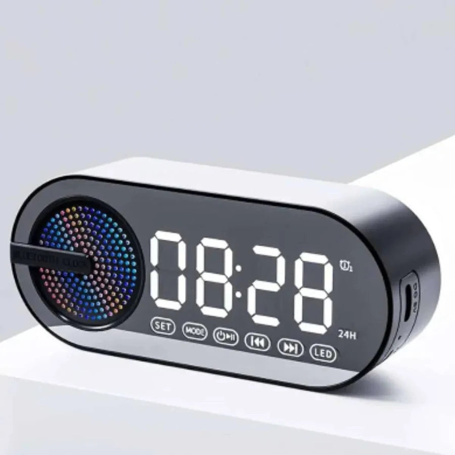 Shopverse Smart LED Bluetooth Alarm Clock Speaker