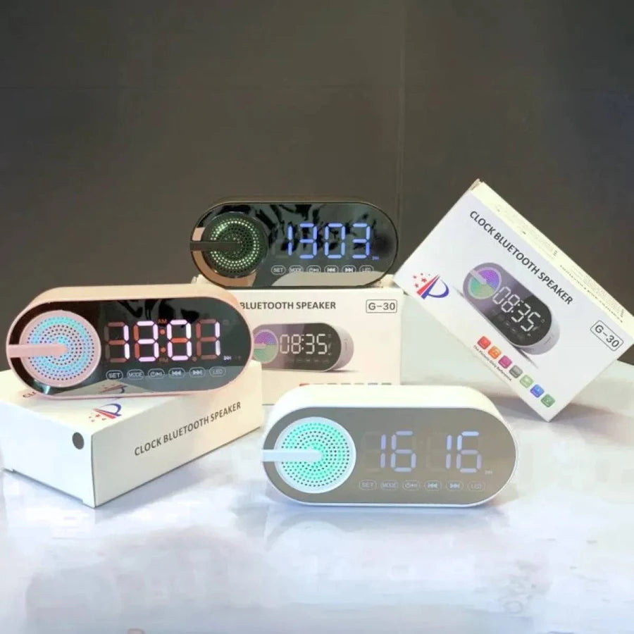 Shopverse Smart LED Bluetooth Alarm Clock Speaker