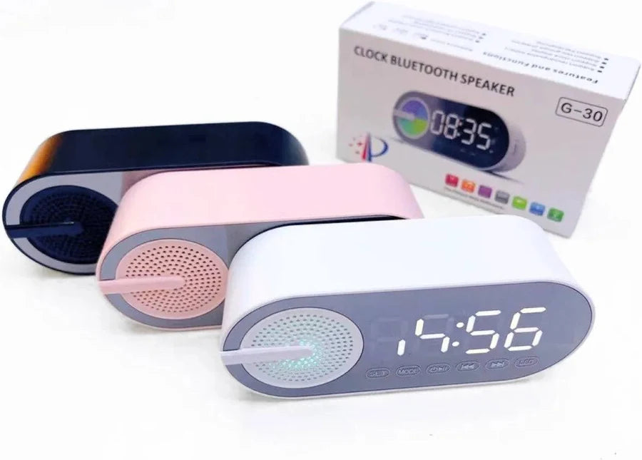 Shopverse Smart LED Bluetooth Alarm Clock Speaker
