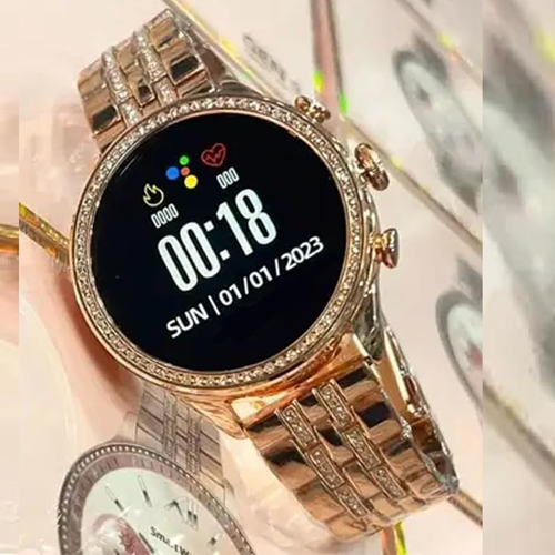 Shopverse Elegant Rose Gold Women’s Smartwatch
